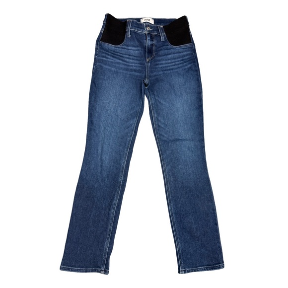 PAIGE Cindy Maternity Straight Leg Jeans In Suncrest Size 26 - Picture 3 of 16